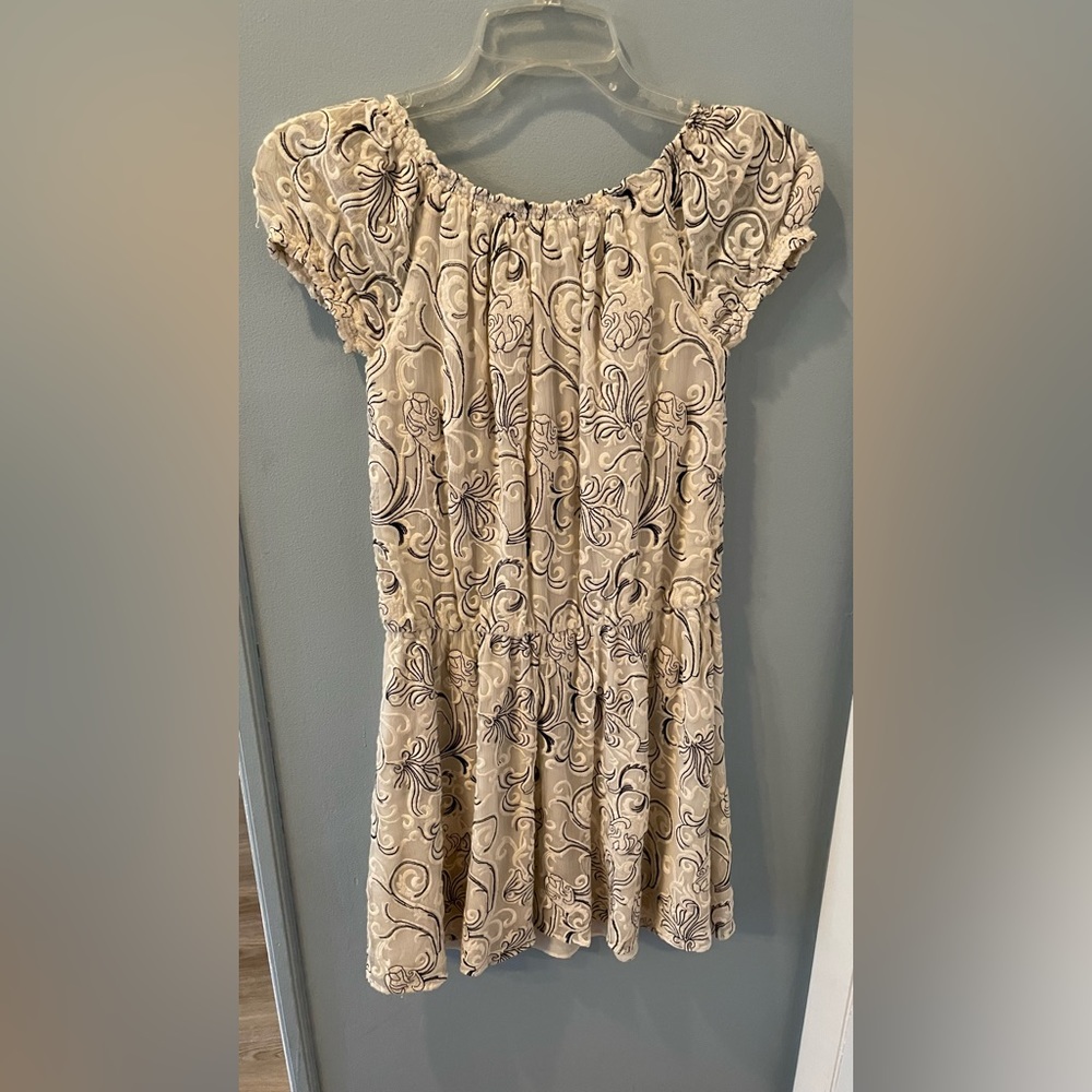 Ramy Brook silk mini dress black and white switl nwt S - Picture 8 of 9